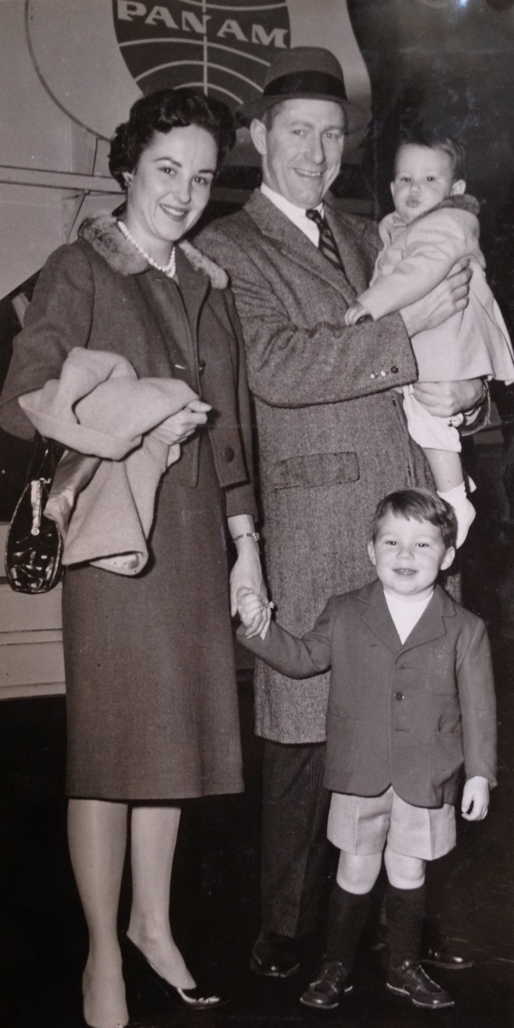Sheldon, pictured bottom right, with his father, a WWII Veteran, his mother, who passed away from pancreatic cancer, and his younger brother. Sheldon, pictured bottom right, with his father, a WWII Veteran, his mother, who passed away from pancreatic cancer, and his younger brother.