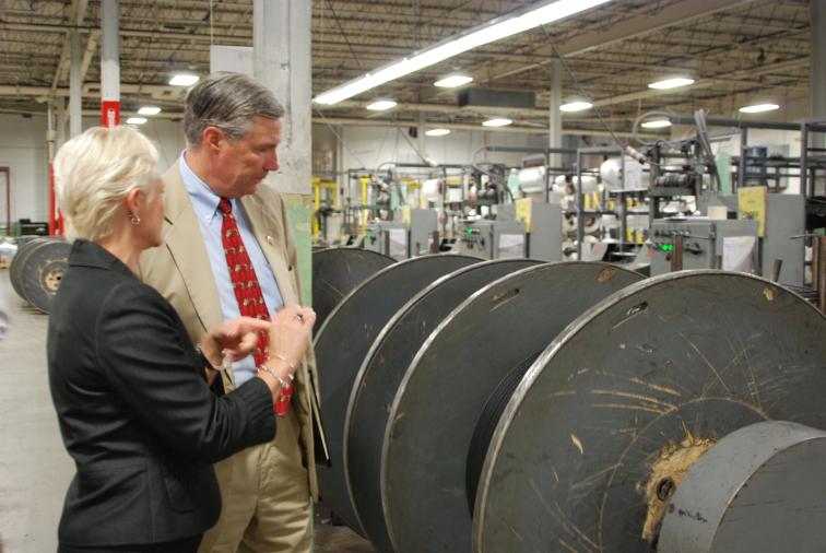 Sheldon Visits Cumberland Manufacturing Business, August 16, 2012